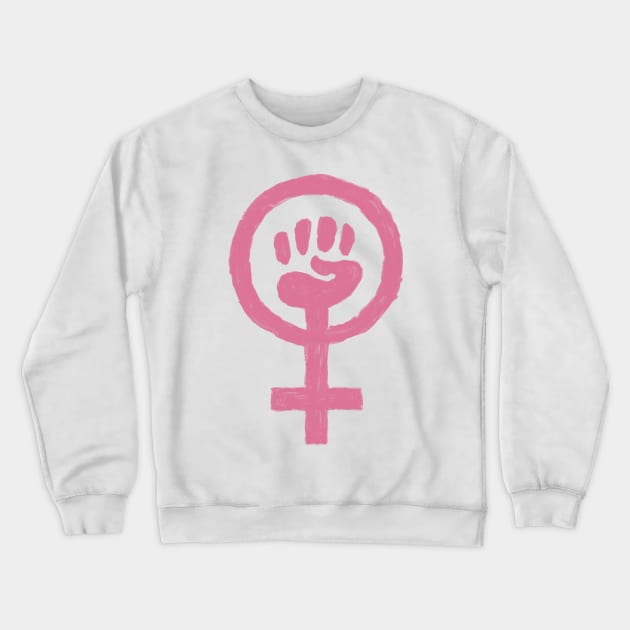 FEMINIST SYMBOL IN OIL Crewneck Sweatshirt by jcnenm